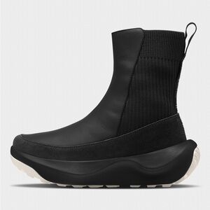 The North Face Black and White Winter Boots